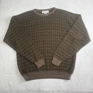 VTG Gianfranco Ruffini Long‎ Sleeve Brown Knit Sweater Men's XL